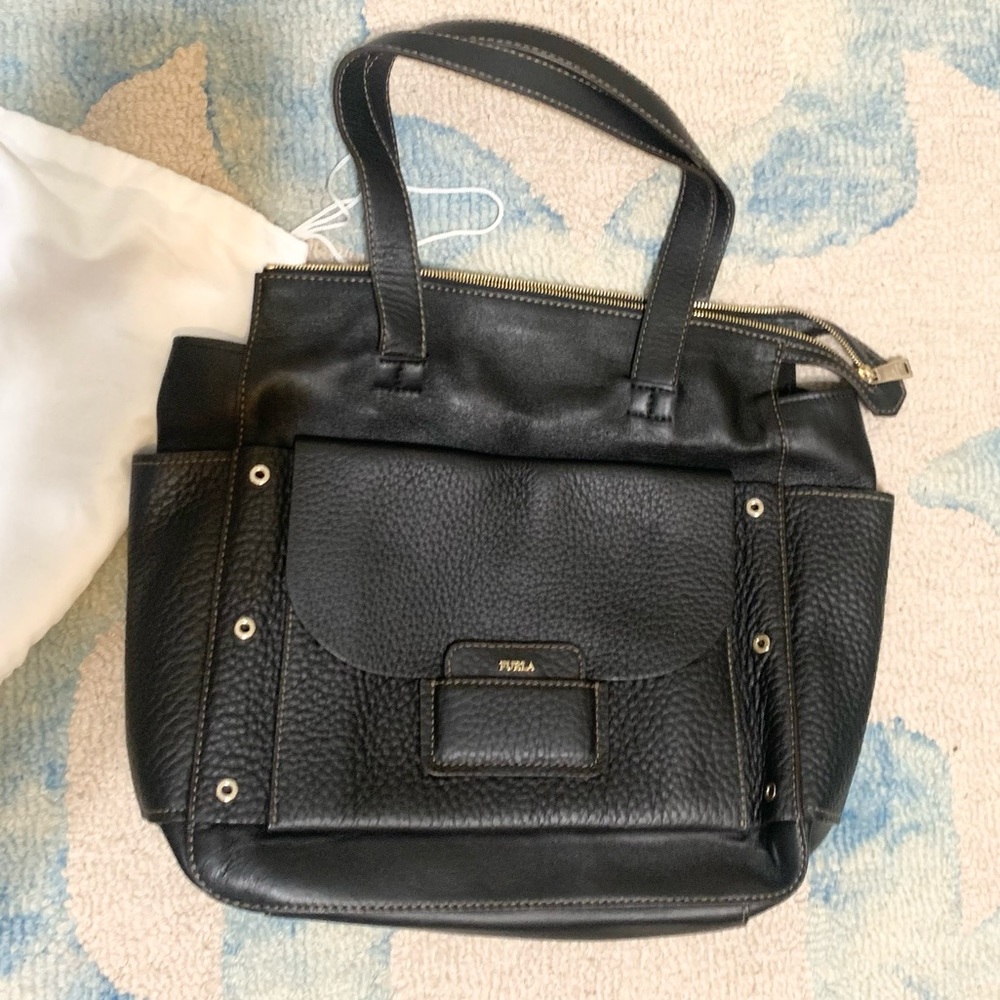 FURLA Leather Handbag - Black - NWOT